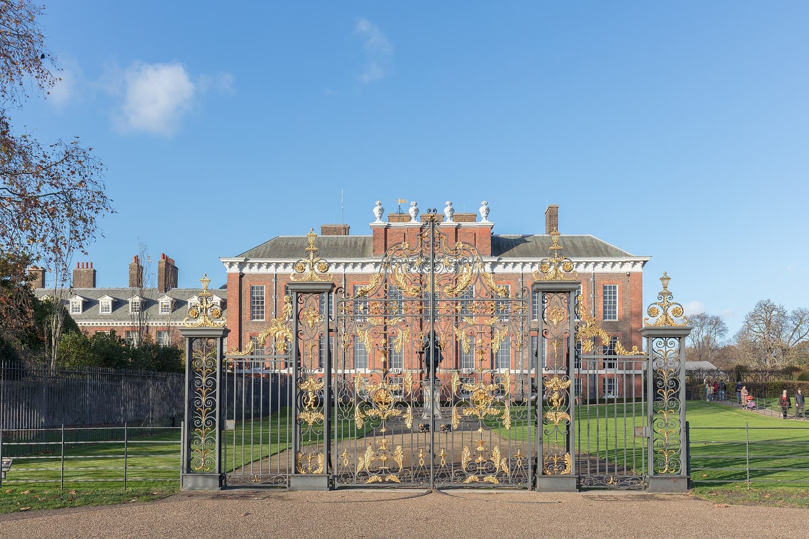 The gates and south front of Kensington Palace