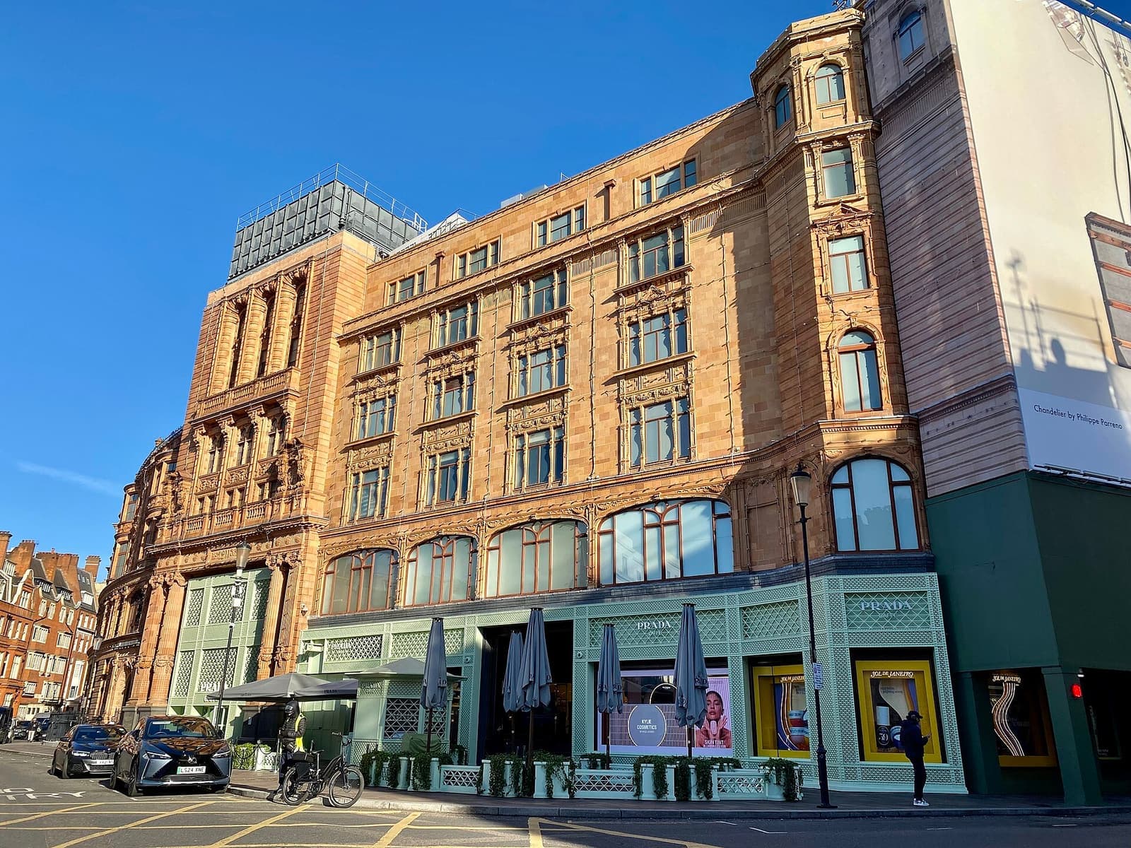 Harrods seen from Hans Road, Knightsbridge